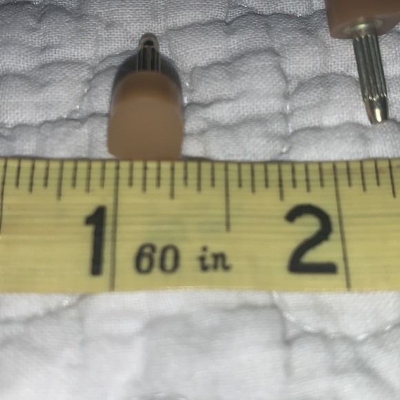 Christian Louboutin Nude extra heel tips  with pouch. - Picture 6 of 6